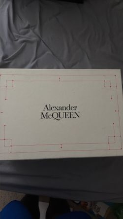 red and white designer mcqueens size 42