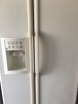 Ge beige refrigerator