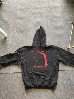 Black hoodie - in memory - Large