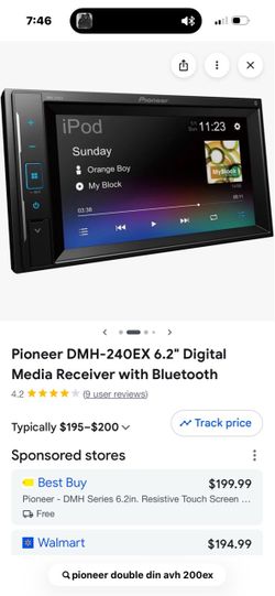 Double din Pioneer AVH220EX