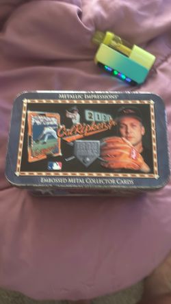 Baseball card collectibles and photos