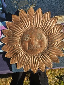 Vintage Copper sun .thick very well made