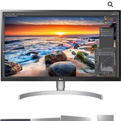 LG 27Bl85U 27 Inch UltraFine (3840 x 2160) IPS Display with VESA DisplayHDR 400 and USB Type-C Connectivity, White