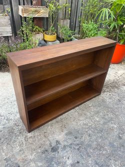 Vintage Late Mid Century Solid Pine Bookcase 1970’s