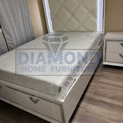 Bedroom Set 5 Pcs White 