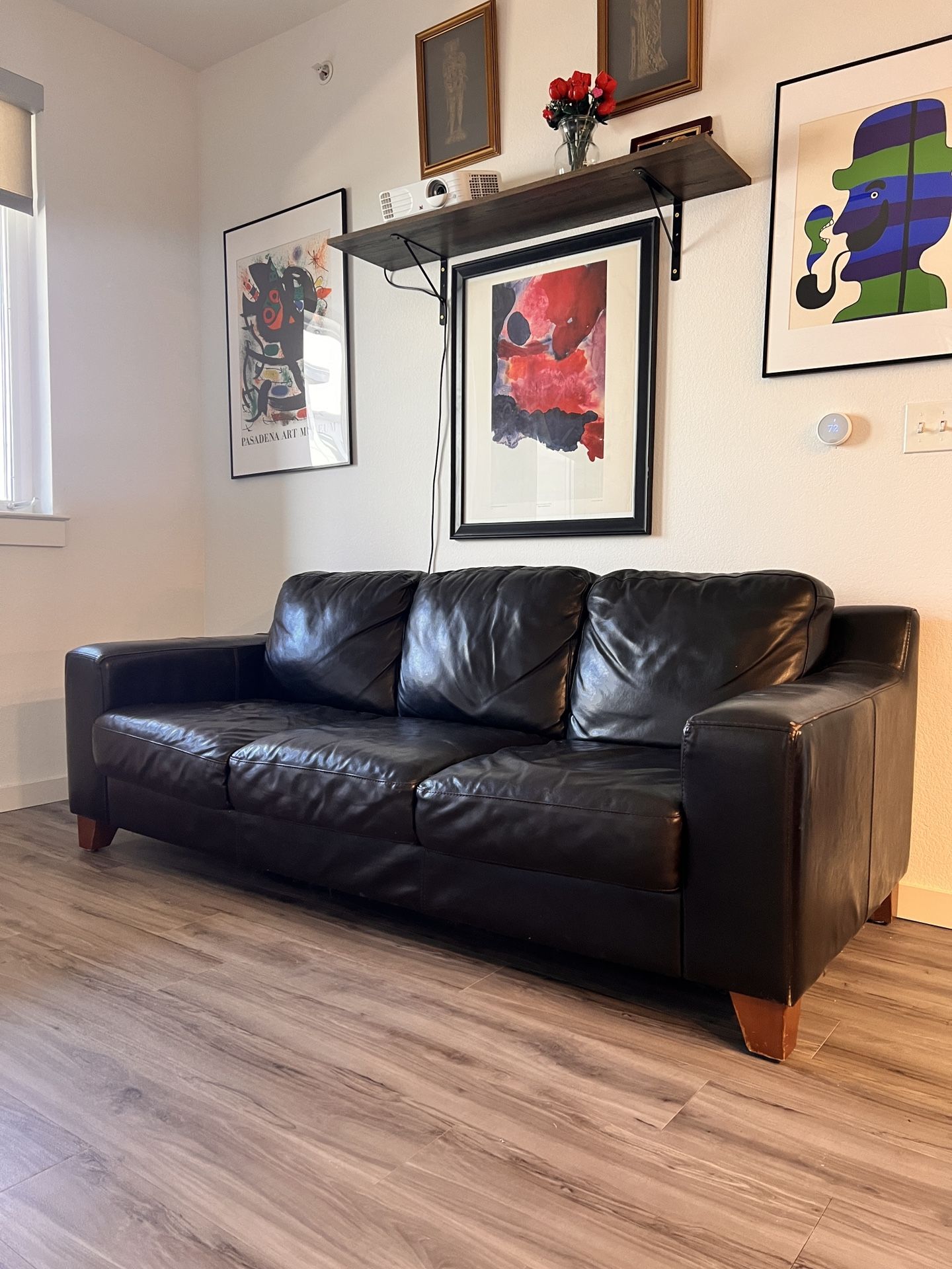 Black Leather Couch