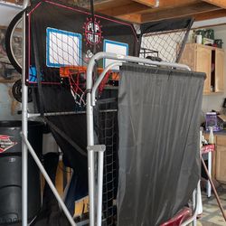 Pop-A-Shot Indoor/Outdoor Dual Shot / Arcade Basketball / Sensor Scoring / 10 Game modes / 4 balls / Foldable Storage