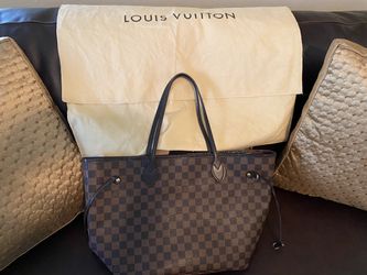 Louis Vuitton Damier Ebene Neverfull MM Pochette for Sale in