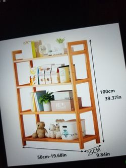 4 Tier Bamboo Shelf Brand new Still In The Original box