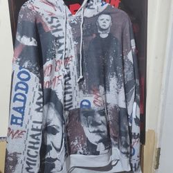 Michael Myers graphic print hoodie.