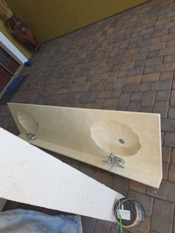 83" double sink