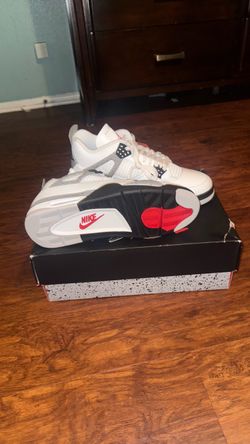 Air Jordan 4 White Cement Sneakers