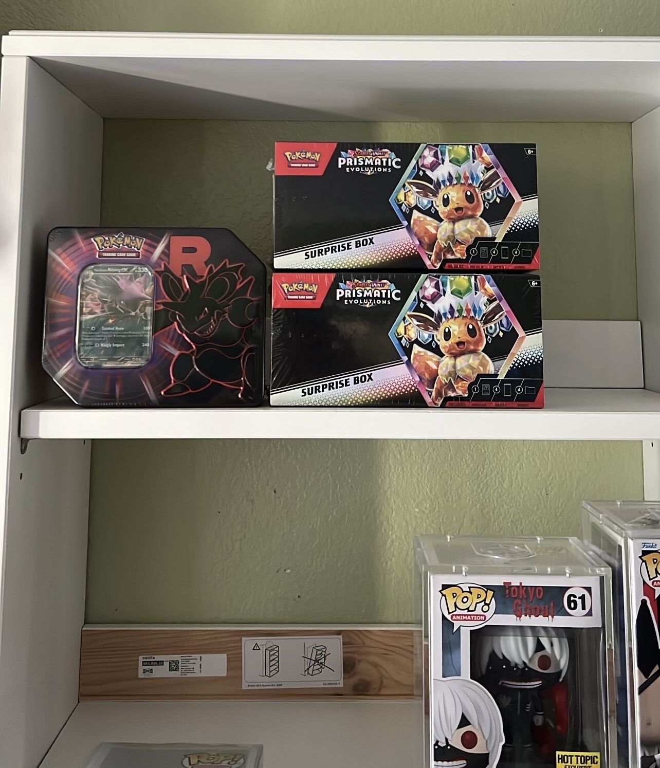 Pokemon Destined Rivals Tin and Prismatic Surprise Box