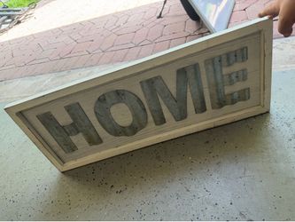 Sign wood /metal