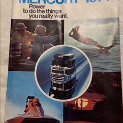 Vintage 1974 Mercury Inboard/Outboard Color Brochure