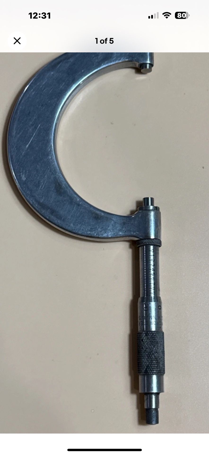 St. James Minnesota USA Tubular Micrometer