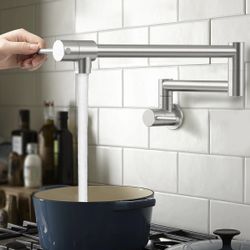 NEED GONE BY 4/27 New In Box Brushed Nickel Wall Mount Faucet/Pot Filler