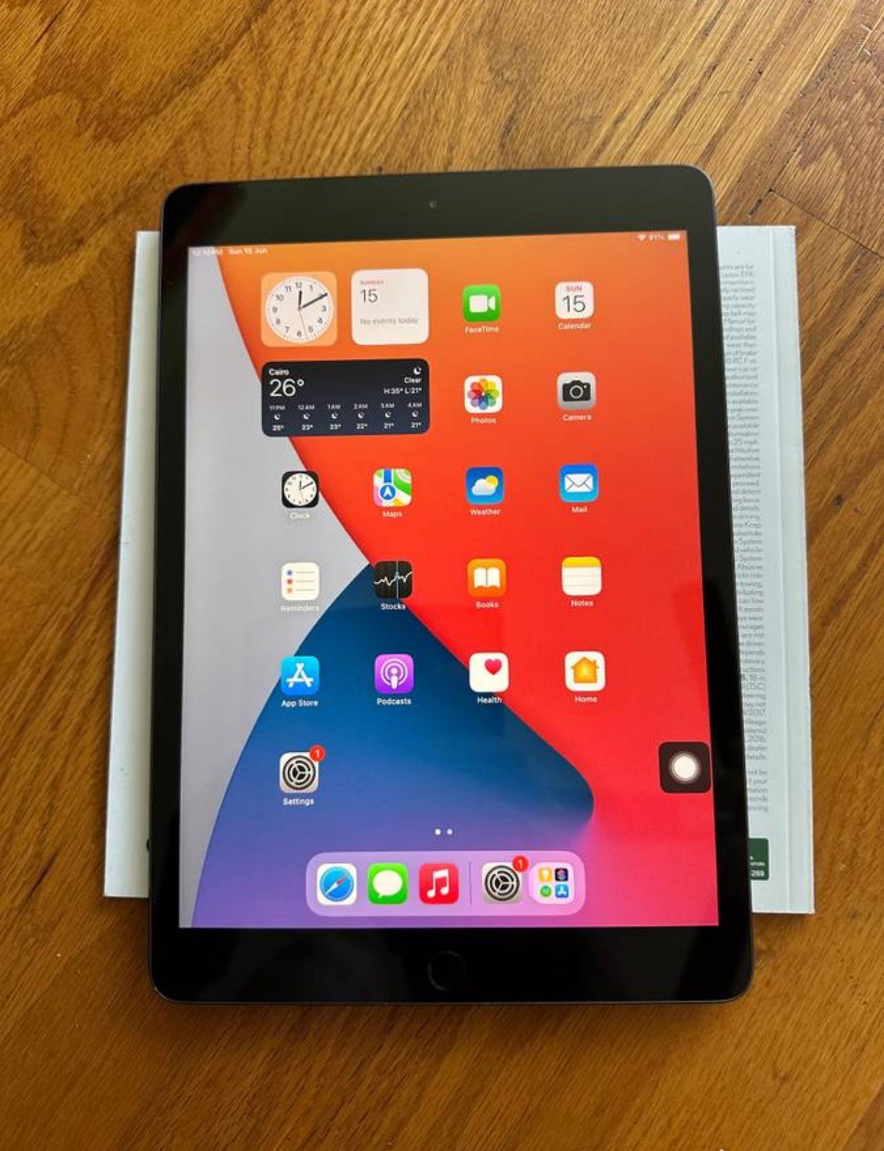 10.2 inches Apple iPad Gen 8 32Gb WiFi Gray Model A2270 with latest iOS 18.5 Ready to Use