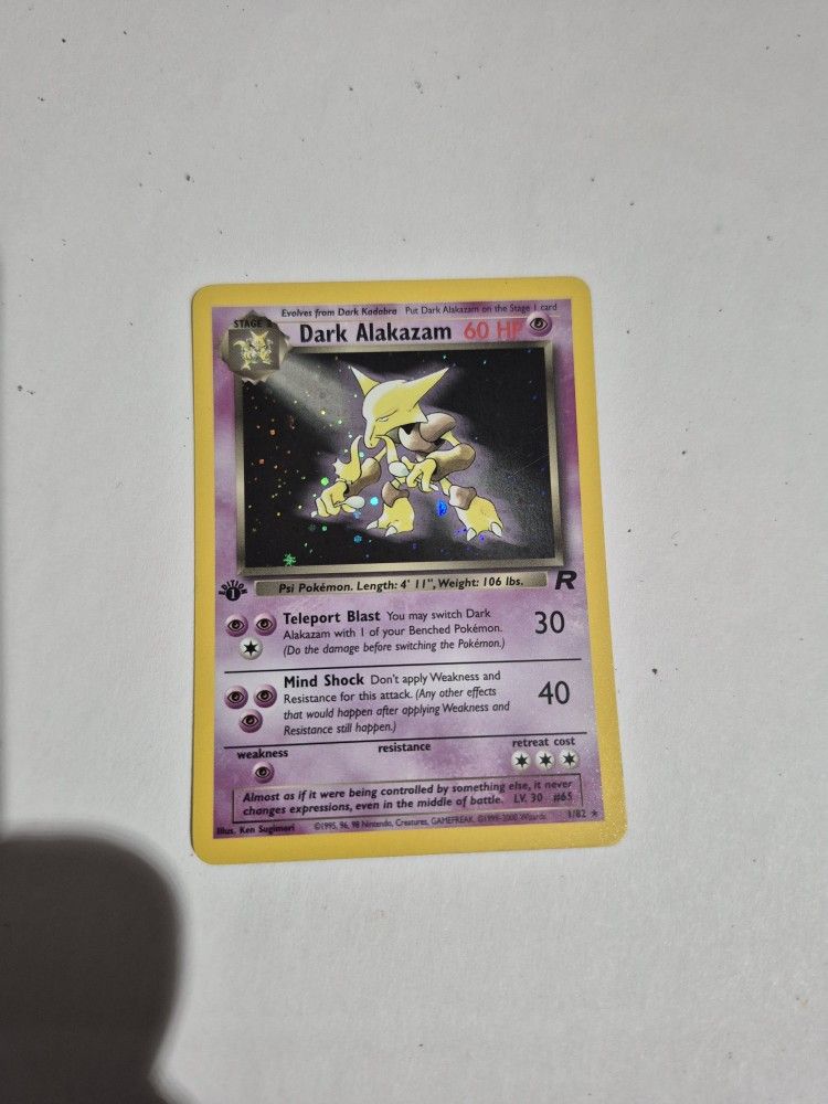 Dark Alakazam 1st Edition