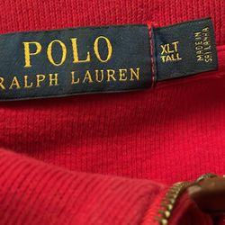 red polo ralph lauren quarter zip