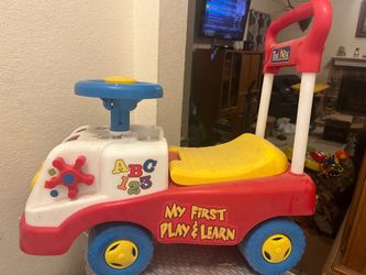 Toddler walk and ride toy
