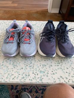 2 pair women’s Asics tennis shoes - make offer