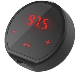 Avantree CK310 Bluetooth FM Transmitter for Car, Wireless Radio Adapter Hands Free Car kit with Magic Tape, Auto Power On Off with Car, Rechargeable O