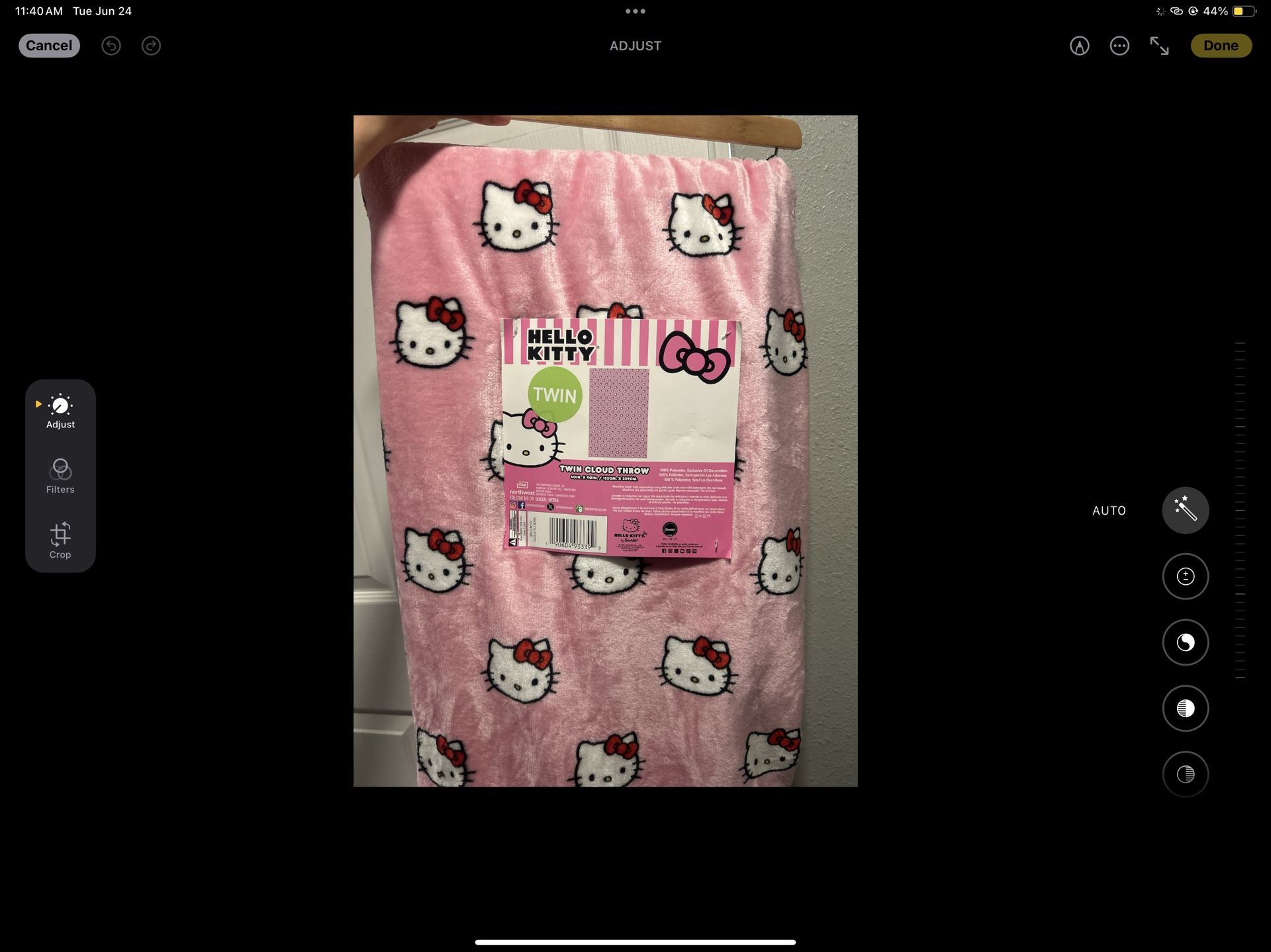 New Hello kitty throw blanket