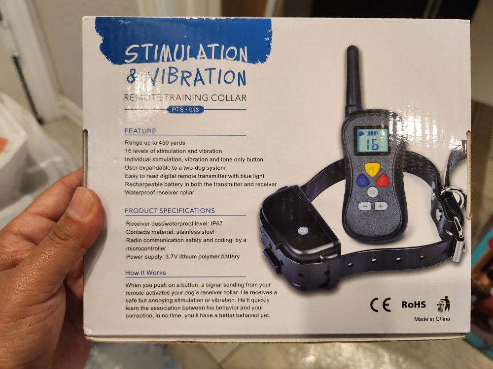 Stimulation And Vibration Remote Training Collar