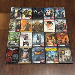 Collectors Edition.  20 Sci-Fi & Super Hero & Fantasy DVDs From The 1990s – 2010s