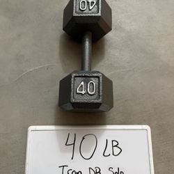 40 LB Iron Dumbbell