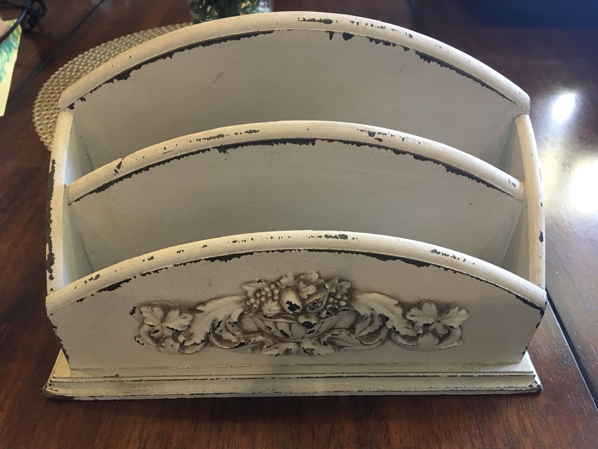 Desk organizer - shabby chic