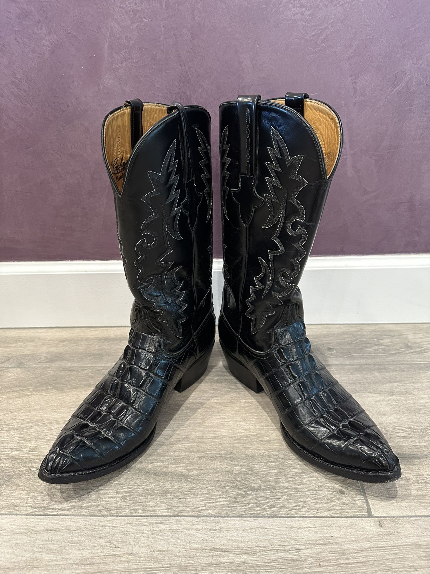 Lucchese Vintage Handmade Alligator Boots