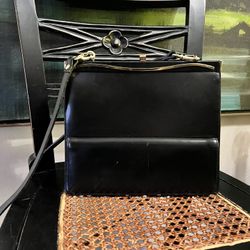 Black Leather Vintage Bag