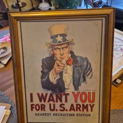 1983 uncle sam army recruiting print