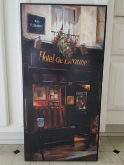 NWT~Paris~Hotel De Beaune~Wooden Plaque Decor 