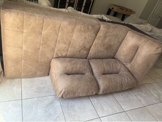 Brown couches