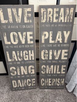 Signs for decoration