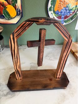 Handmade Floating Cross