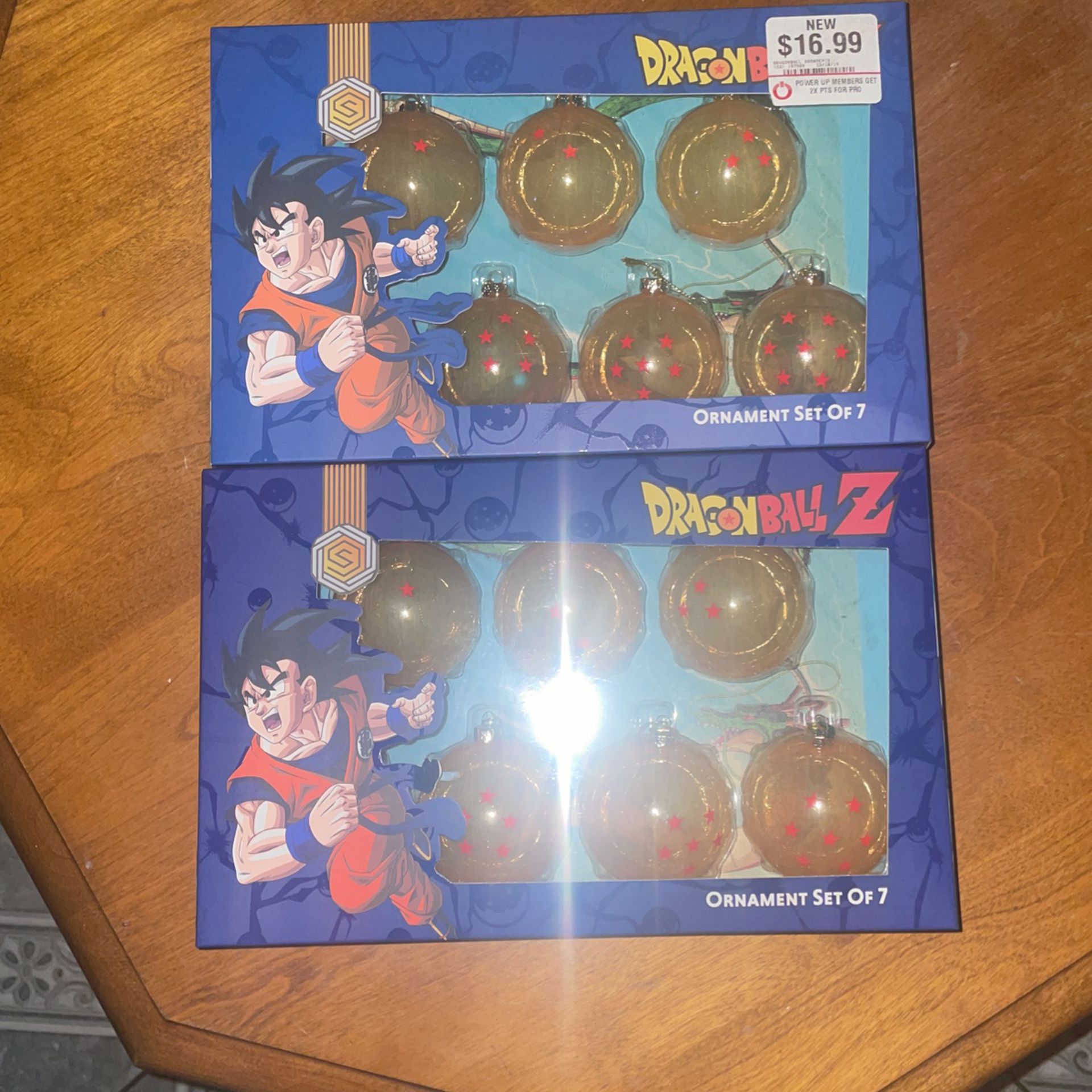 2 Sets Of 6 Dragon Ball Z Ornaments 