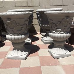 New Flower Pots Made Out Cement Perfect Gift For Any Occasion 