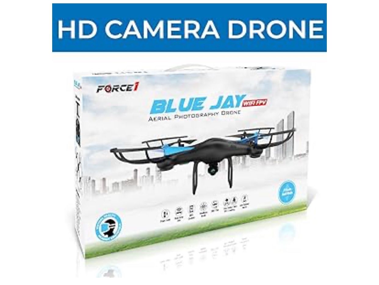 BLUE JAY Drone with Camera for Adults - VR Ready Quadcopter RTF Remote Control Drone with 720p HD Wide Angle Drone Camera, 6 Axis Gyro, Altitude Hold,