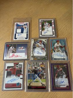 Angels Certified Autographs and Jersey Patch Cards