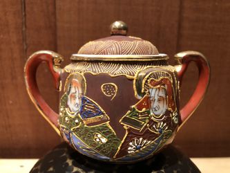 Hand painted Japanese Sugar Bowl
