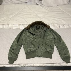 Vintage Alpha Industries Inc. Bomber Jacket Size Large Slim Fit in Excellent Condition 