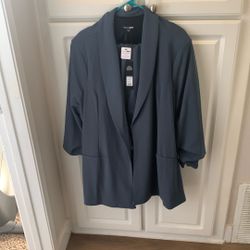 Pants And Blazer set powder blue