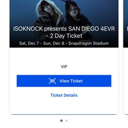 ISOKNOCK San Diego 4EVR 2 Day Weekend Tickets ISOXO Saturday And Sunday VIP  