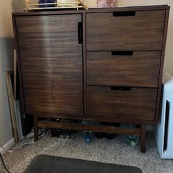 Threshold Bar Cabinet/ Storage Cabinet - MCM Mixed Wood Material