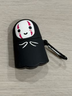 AirPods with case and spirited away No Face cover
