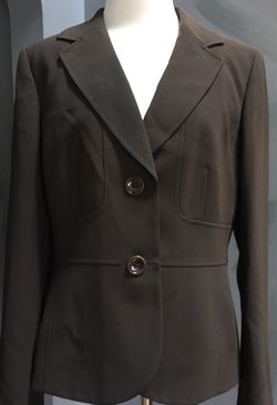 ANN TAYLOR brown blazer / size 8